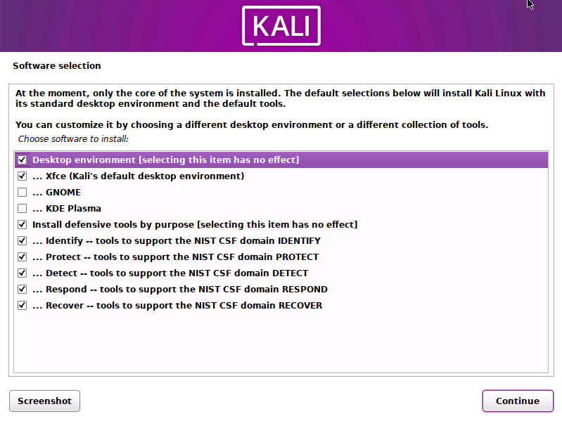Kali Purple installation